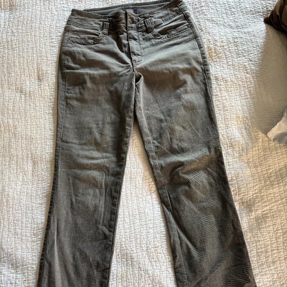 NYDJ Marilyn Straight grey jeans with Lift Tuck Technology - size 6